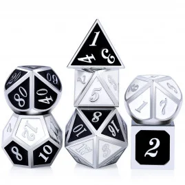 Kostki RPG Black and White...