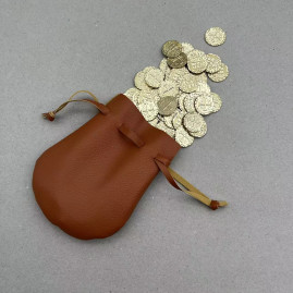 Brązowy Skórzany Woreczek...