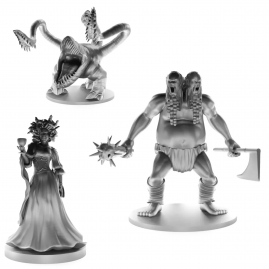 Losowa Szara Figurka RPG...