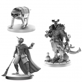 Losowa Szara Figurka RPG...