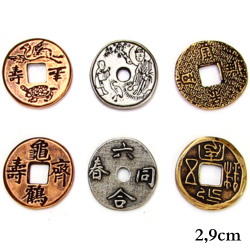 Orientalne Metalowe Monety...