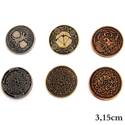 Elfickie Metalowe Monety...