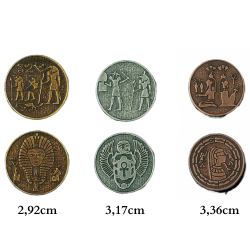 Egipskie Metalowe Monety...