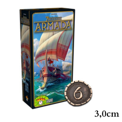 6 Metalowych Monet do Gry 7...