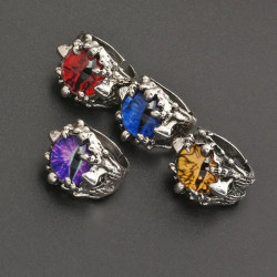 Srebrny Pierścionek Smocza...