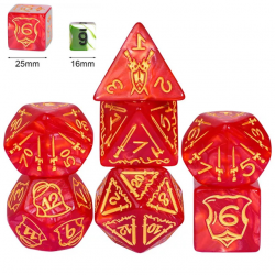 Kostki RPG Wojownik Ognia...