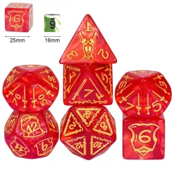 Kostki RPG Wojownik Ognia...