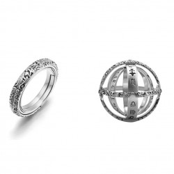 Srebrny Pierścionek Ruchomy...