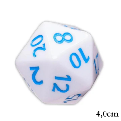 Kostka RPG Biało-Niebieska...