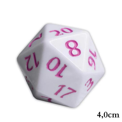 Kostka RPG Biało-Fioletowa...