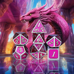 Kostki RPG Szokujący Róż...