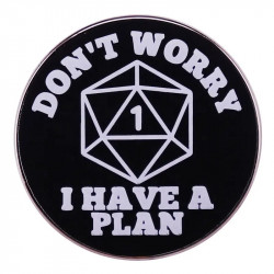 Metalowa Przypinka RPG DND...