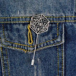 Metalowa Przypinka RPG DND...