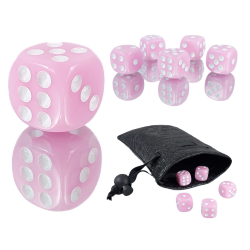 Kostka K6 1,1 cm RPG Różowa...