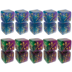 Zestaw 10 Kostek K6 1,6 cm...