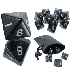 Kostka RPG Czarna Kość...