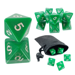 Kostka RPG Zielona Kość...