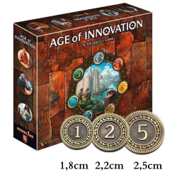 125 Metalowych Monet do Gry...