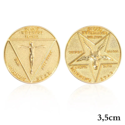 Złota Metalowa Moneta...