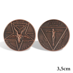 Miedziana Metalowa Moneta...