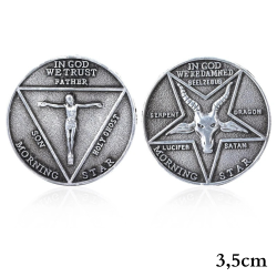 Srebrna Metalowa Moneta...