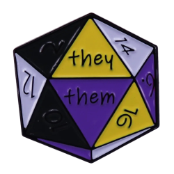 Metalowa Przypinka RPG DND...