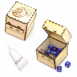 Drewniane Pudełko Smok Na...