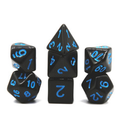 Kostki RPG Czarno-Niebieski...