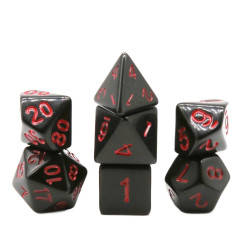 Kostki RPG Czarno-Czerwony...