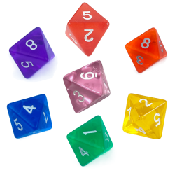 Tęczowy Zestaw 7 Kostek...