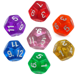 Tęczowy Zestaw 7 Kostek...