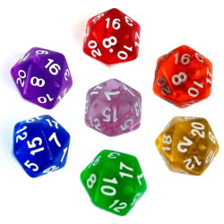 Tęczowy Zestaw 7 Kostek...