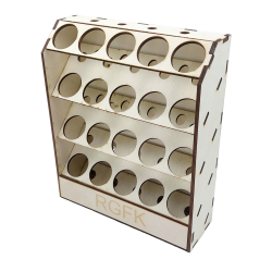 Drewniany Stojak na 20 Farb...