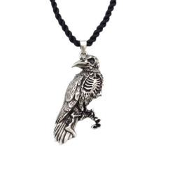 Srebrny Naszyjnik Kruk...