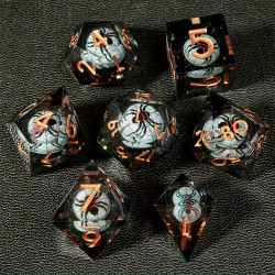 Kostki RPG Czarna Wdowa...