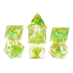 Kostki RPG Zielone Małe I...