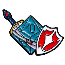 Metalowa Przypinka RPG DND...