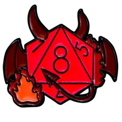 Metalowa Przypinka RPG DND...