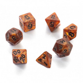 Kostki RPG Bursztynowe...