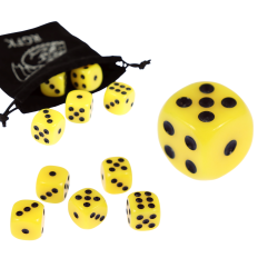 Kostka K6 1,1 cm RPG Żółta...