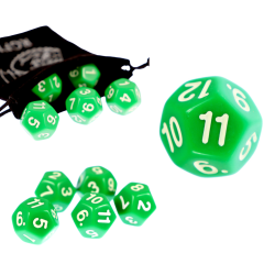 Kostka RPG Zielona Kość...