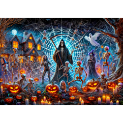 DREWNIANE PUZZLE HALLOWEEN...