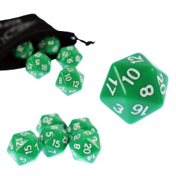 Kostka RPG Zielona Kość...