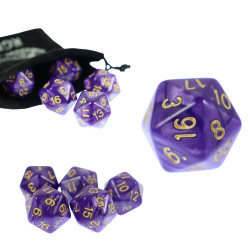 Kostka RPG Ametystowa...