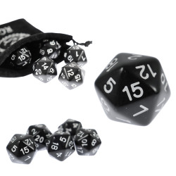 Kostka RPG Czarna Kość...