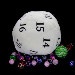 Biała Pluszowa Torba Kostka...