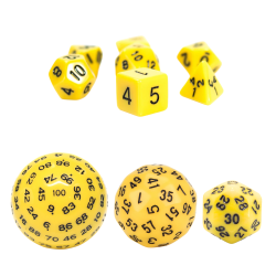Kostki RPG Żółty Zestaw 10...