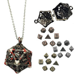 Metalowy Naszyjnik Kostka...