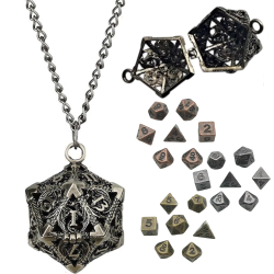 Metalowy Naszyjnik Kostka...