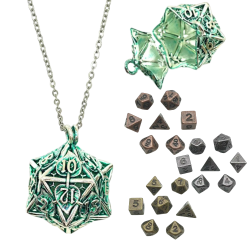 Metalowy Naszyjnik Kostka...